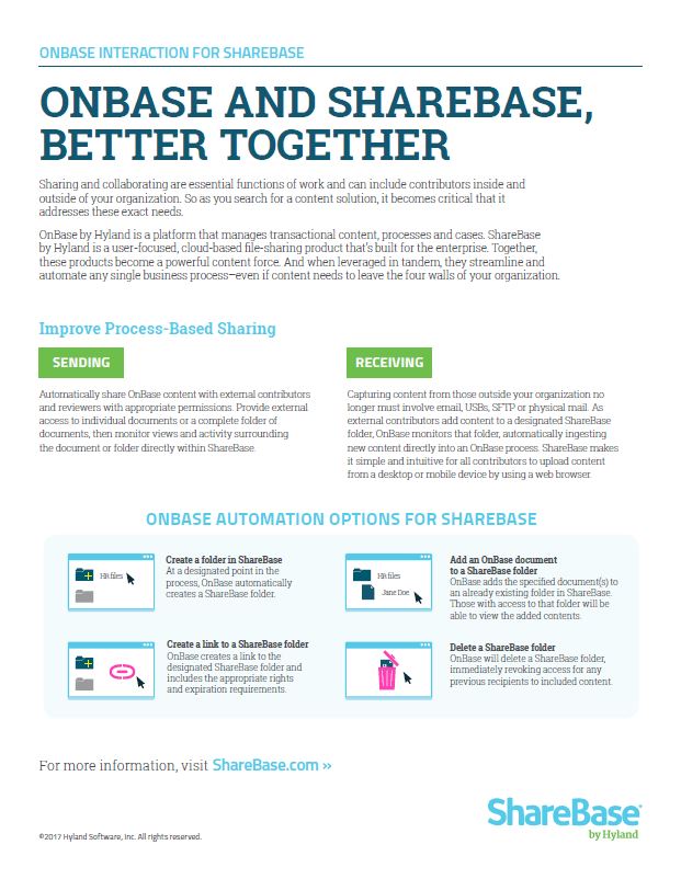 OnBase, ShareBase, Kyocera, Software, Document Management, Alexander's Office Center