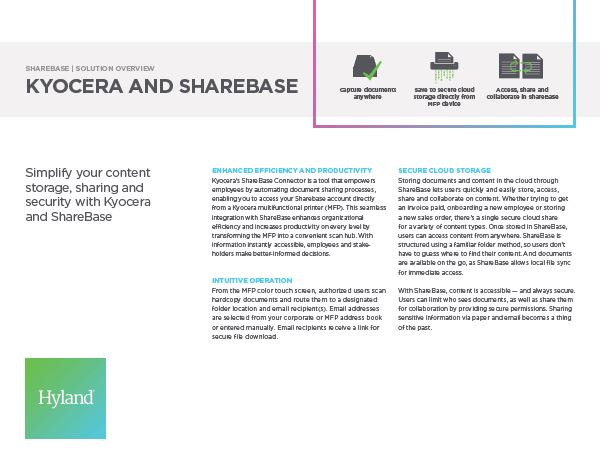 ShareBase, Kyocera, Solution, Software, Document Management, Alexander's Office Center