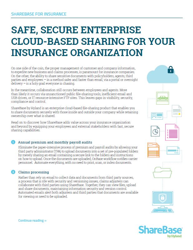 ShareBase, Insurance, Kyocera, Software, Document Management, Alexander's Office Center